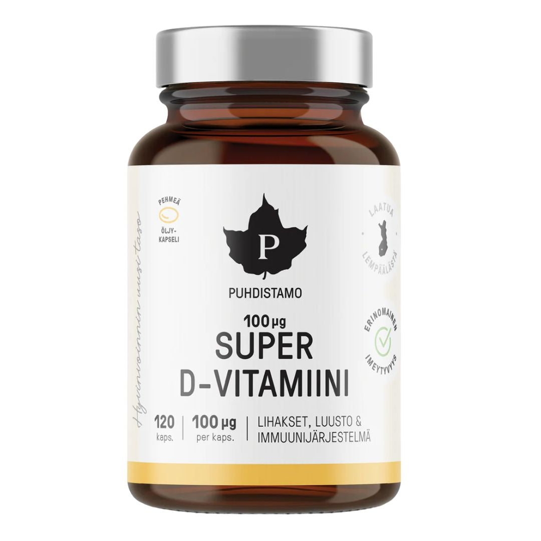 SUPER D-VITAMIINI / 100 mcg / 120 kaps.