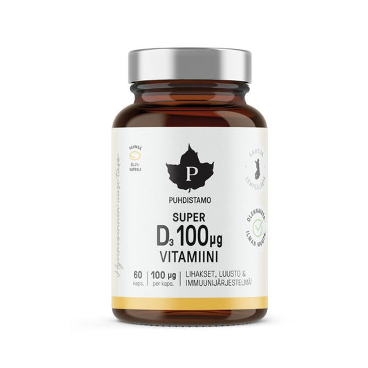 SUPER D-VITAMIINI / 100 mcg / 60 kaps.