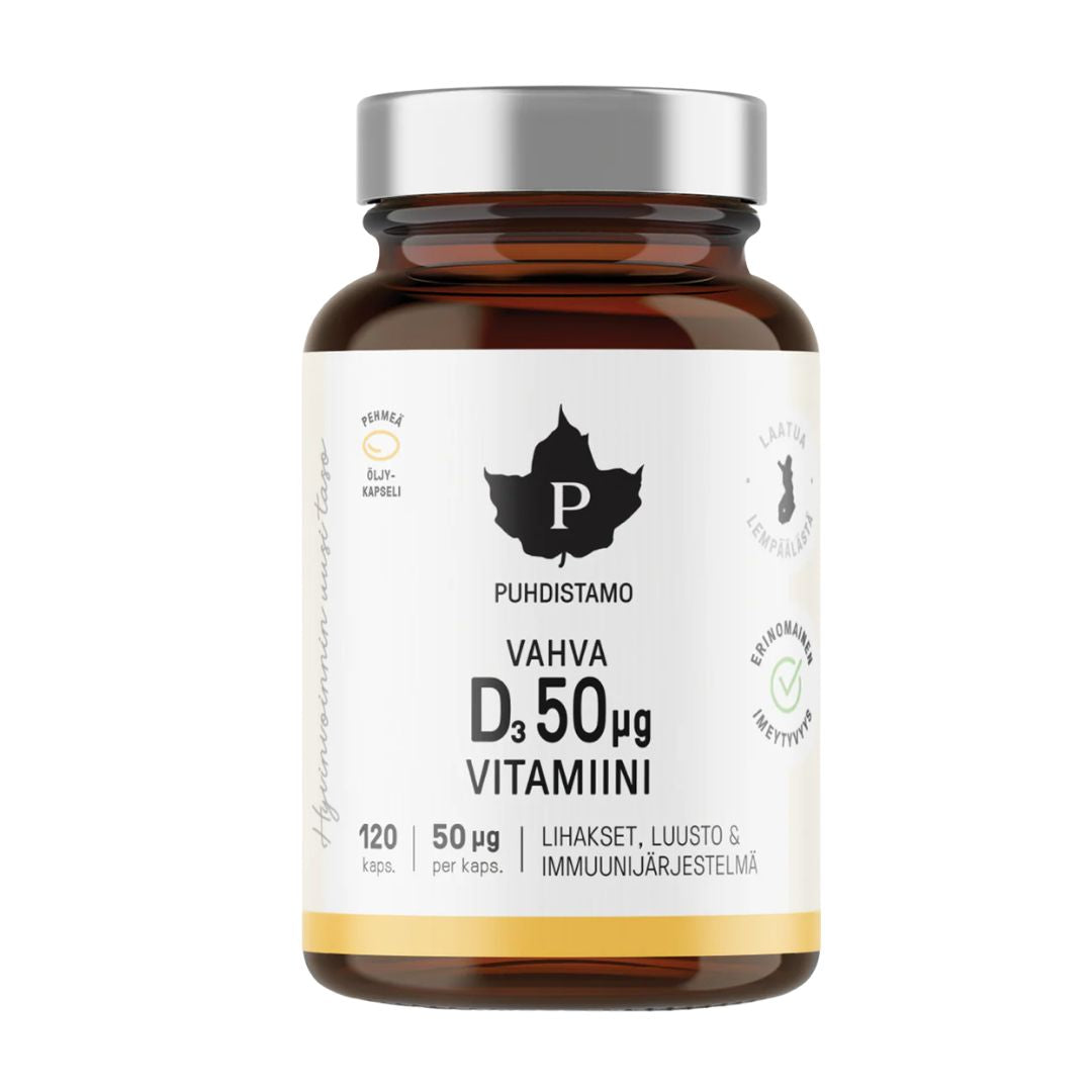 VAHVA D-VITAMIINI / 50 mcg / 120 kaps.