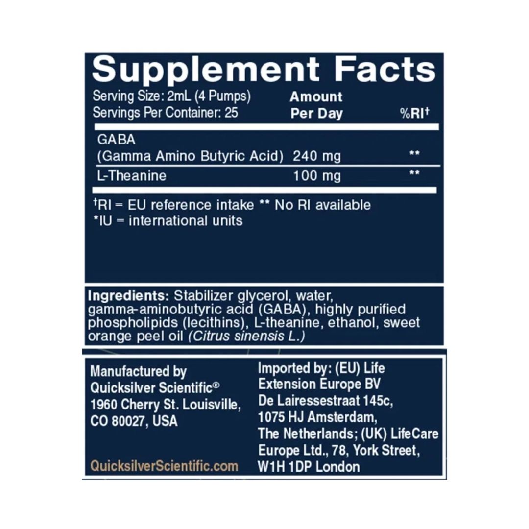 LIPOSOMAALINEN GABA + L-TEANIINI / EU / 50 ml