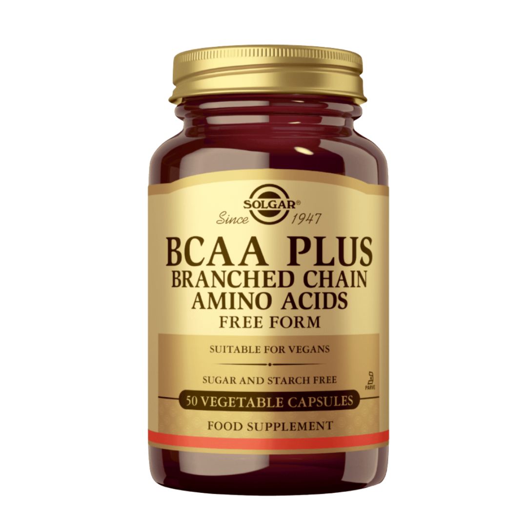 BCAA PLUS / HAARAKETJUISET AMINOHAPOT / 50 kaps.