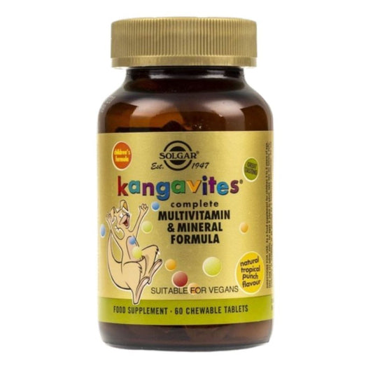 KANGAVITES / MONIVITAMIINI LAPSILLE / TROPICAL PUNCH / 60 kpl