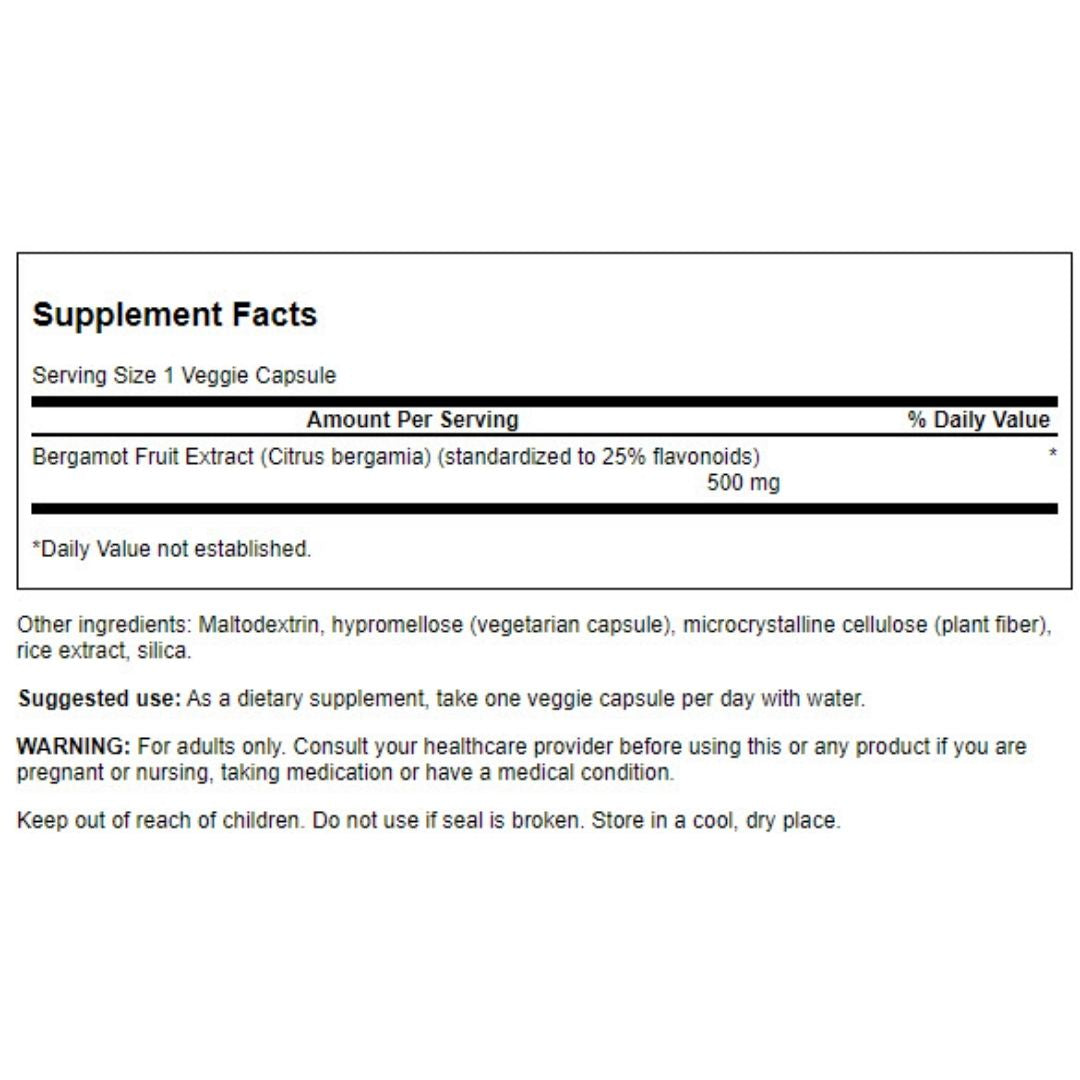 BERGAMOTTI EXTRACT / 500 mg / 30 vcaps