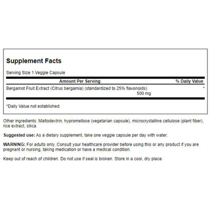 BERGAMOTTI EXTRACT / 500 mg / 30 vcaps