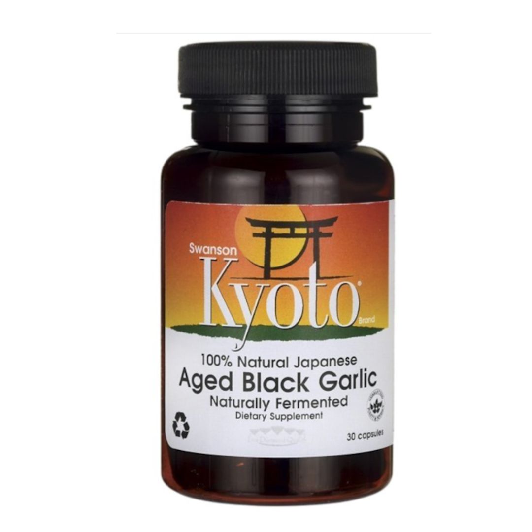 FERMENTOITU MUSTA VALKOSIPULI / 650 mg / 30 kaps.