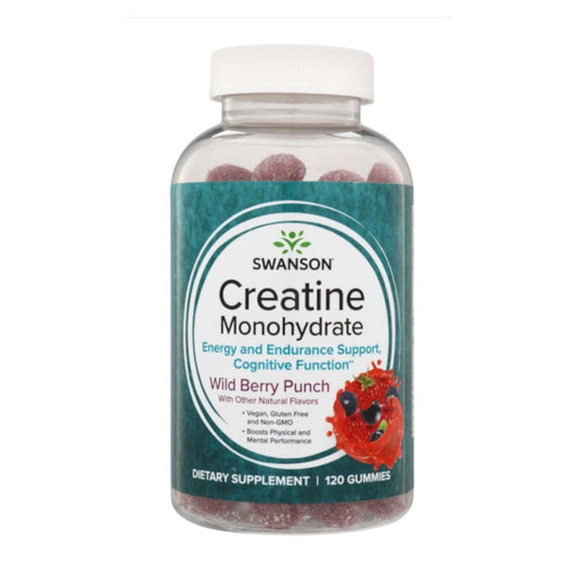 KREATIINI MONOHYDRAATTI GUMMYT / MARJAT / 1000 mg / 120 kpl.