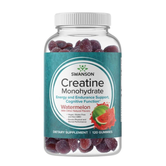 KREATIINI MONOHYDRAATTI GUMMYT / VESIMELONI / 1000 mg / 120 kpl.