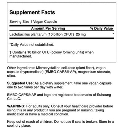 L.PLANTARUM / INTESTINAL SUPPORT / 30 vcaps.