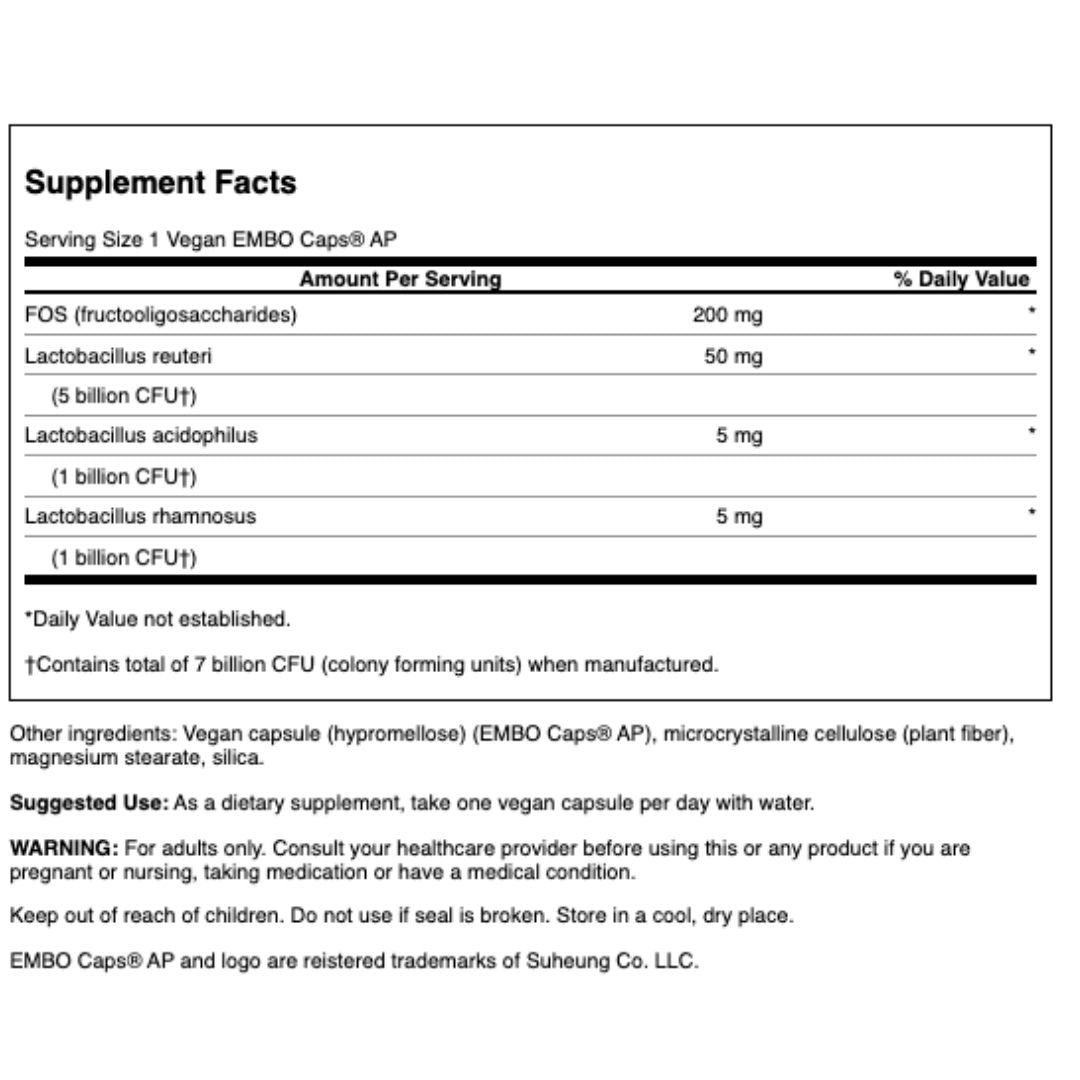 LACTOBACILLUS REUTERI PLUS / 30 vcaps.