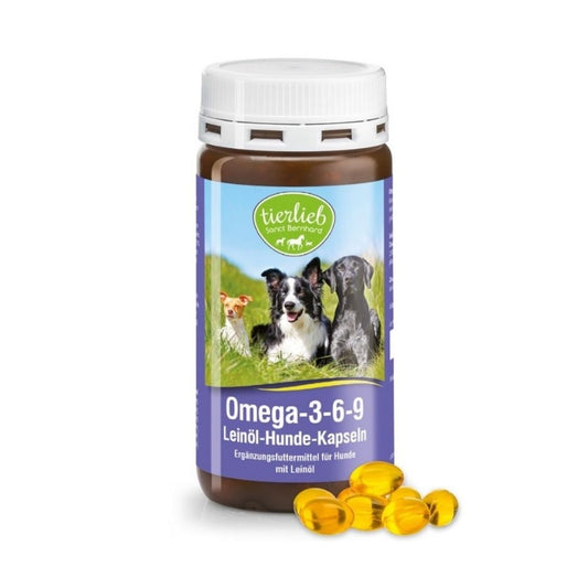 OMEGA -3-6-9 / PELLAVAÖLJYKAPSELIT KOIRILLE / 180 kaps.